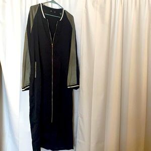 Satin Maxi Kimono Coat